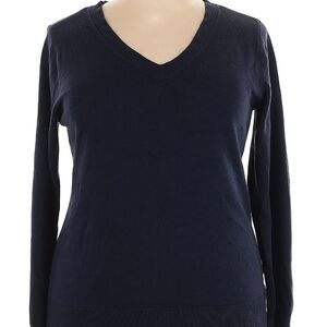 Croft & Barrow Women's Navy V-Neck Sweater
